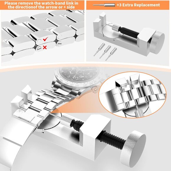 Watch Link Removal Kit, Watch Repair Kit, Watch Case Opener Spring Bar Tools - Picture 3 of 6
